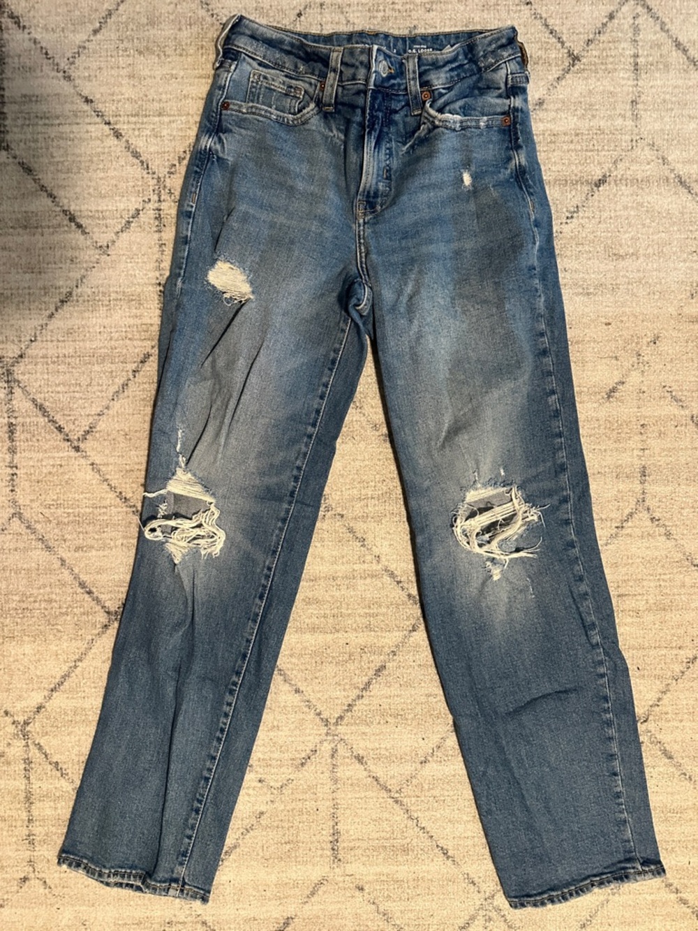Old Navy Distressed Boyfriend Jeans